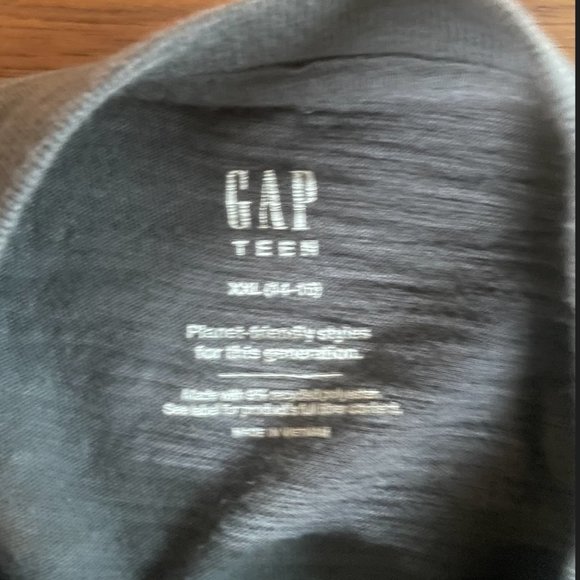 Cropped Dark Gray T-Shirt, Teen XXL - Picture 4 of 4